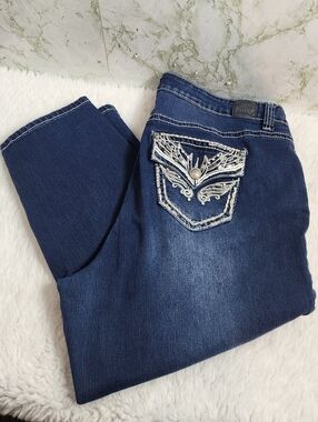 Love Indigo Bling Capris